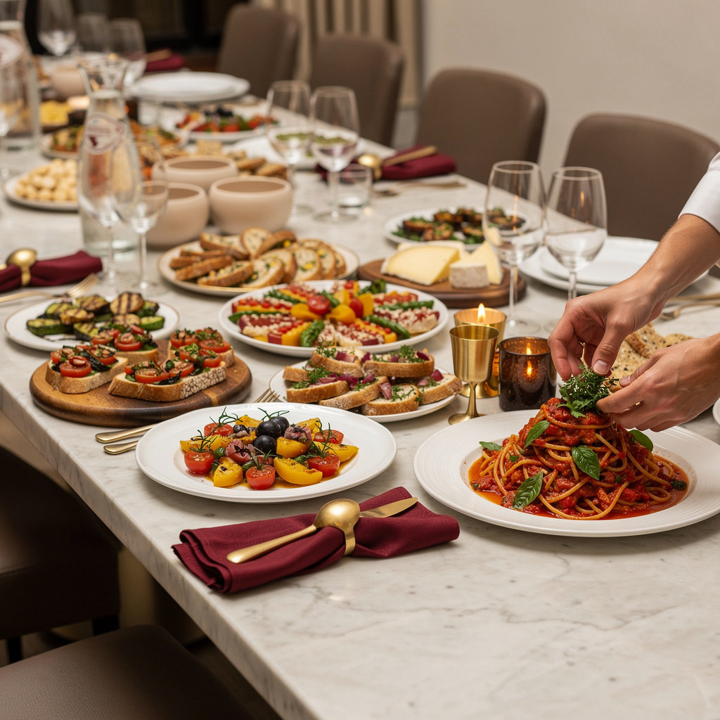 Palazzo Cafe elegant Modern Italian Chic dining space perfect for catering and special events in downtown Springfield