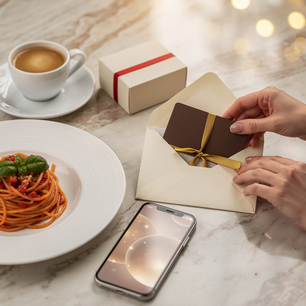 Palazzo Cafe gift card with celebratory dining experience for authentic Italian restaurant in Springfield MA